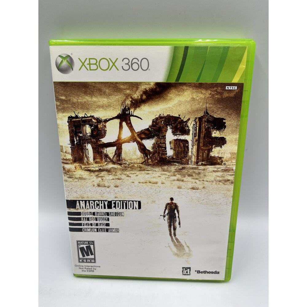 Rage - Anarchy Edition (Microsoft Xbox 360, 2011) CIB, Complete
